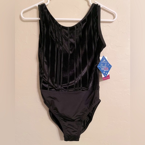 Custom Inked Boatneck Tank Leotard with High Back - Hologram main image 1